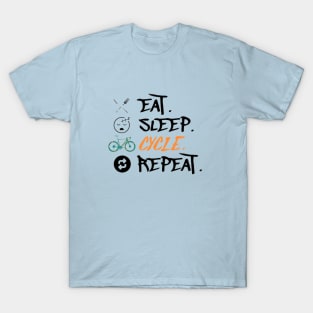 Eat Sleep Cycle Repeat T-Shirt